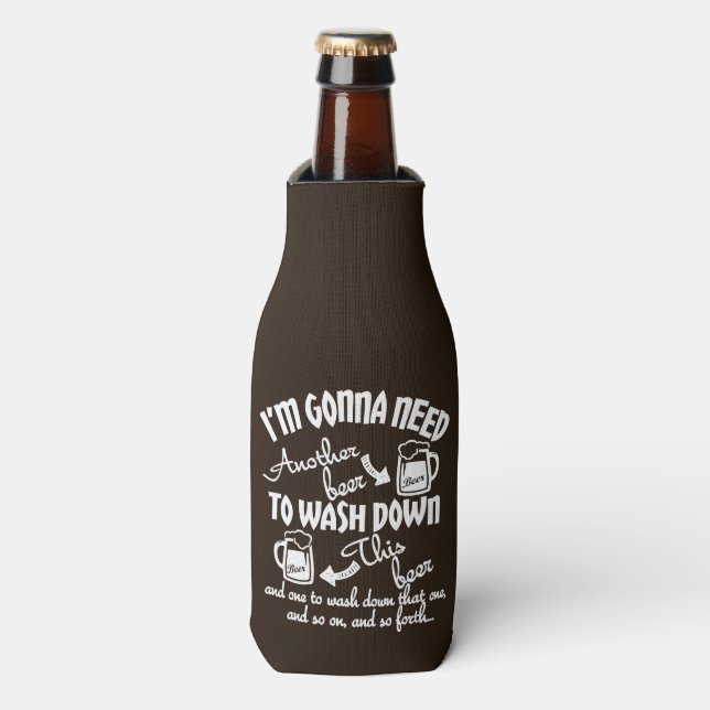 Gonna braucht noch eine Biertypografie Personalisi Flaschenkühler (Flaschenvorderseite)