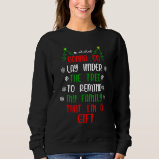 Gonna geht unter Bäumen, um meine Familie daran zu Sweatshirt