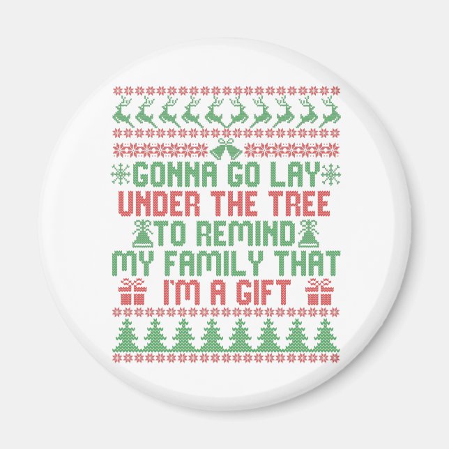 Gonna geht unter den Baum, um meine Familie zu eri Magnet (Vorne)