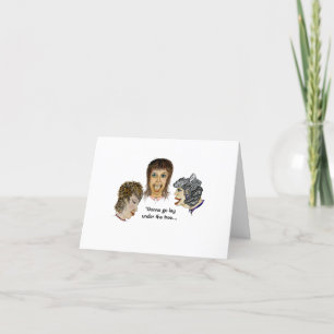 Gonna geht wie ein Geschenk unter den Weihnachtsba Karte