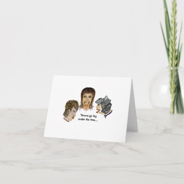 Gonna geht wie ein Geschenk unter den Weihnachtsba Karte (Vorderseite)