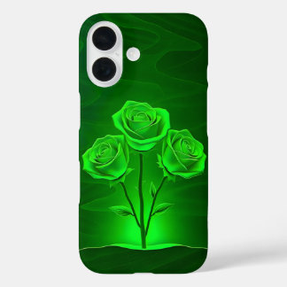 Gönnen grüne Rose Art Case-Mate iPhone Fall 16 Hülle