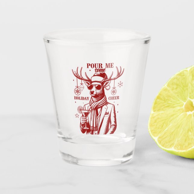 Gönnen Sie mir einen Feiertagsjubeln Schnapsglas (Vorderseite)