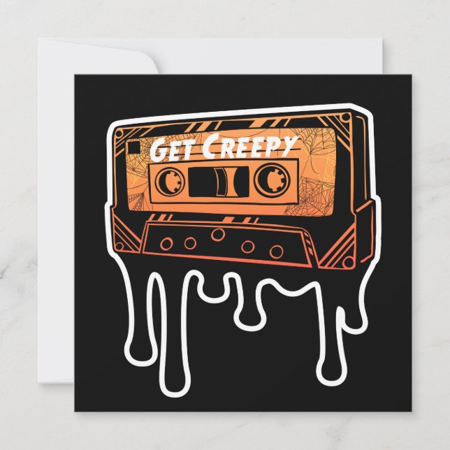 Gönnen Sie sich eine kreative Cassette-Dripping Ba Einladung (Vorderseite)
