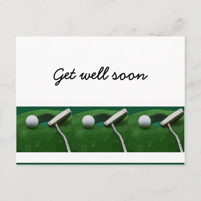 Gönnen Sie sich einen erholsamen Golfer Postkarte (Vorderseite)