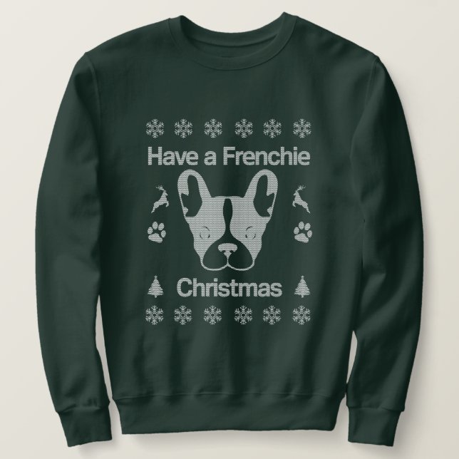Gönnen Sie sich einen französischen Weihnachts-Off Sweatshirt (Design vorne)
