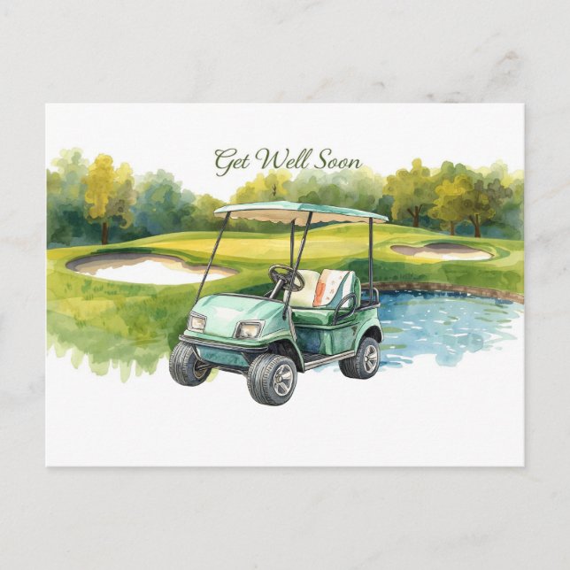 Gönnen Sie sich einen guten Rutsch mit dem Golf Ca Postkarte (Vorderseite)