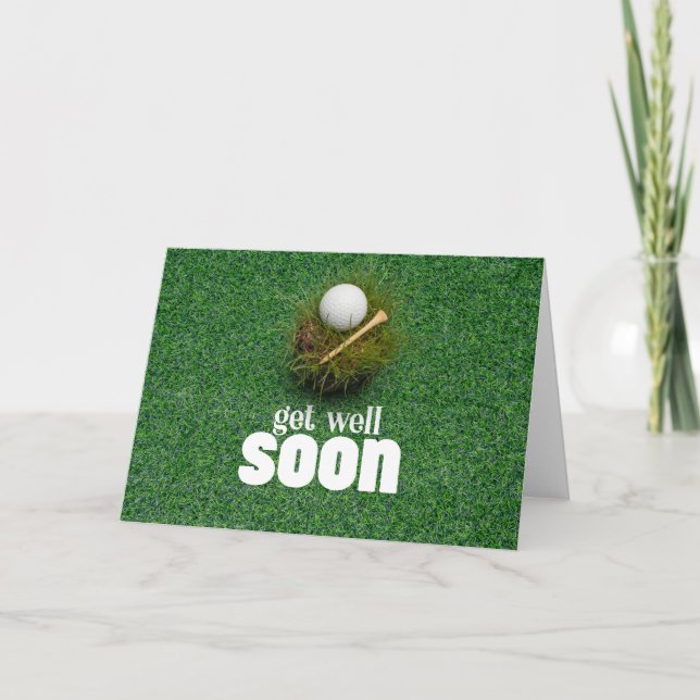 Gönnen Sie sich einen guten Rutsch mit zwei Golfba Karte (Vorderseite)