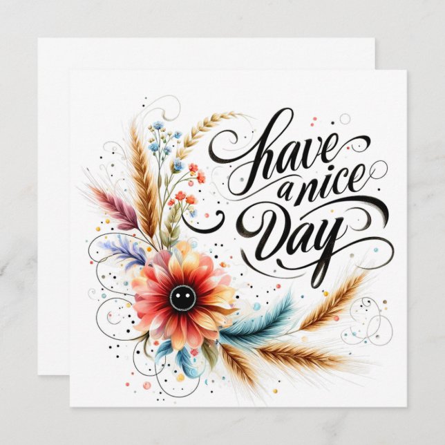 Gönnen Sie sich einen schönen Blumentag (Vorne/Hinten)