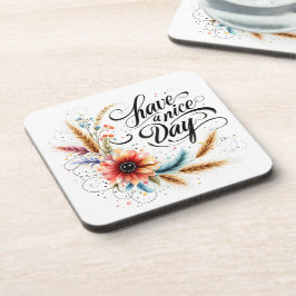 Gönnen Sie sich einen schönen Blumentag Getränkeuntersetzer