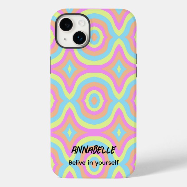 Gönnen Sie sich Retro Stylish Case-Mate iPhone 14 Plus Hülle (Rückseite)