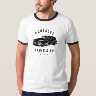 Gonzales Radio & TV Reparatur Männerklingeln T - S T-Shirt