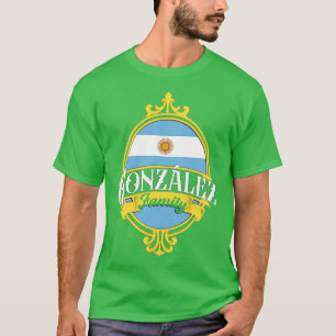 Gonzalez Familienflagge Argentinien T-Shirt