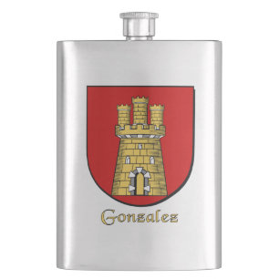 Gonzalez Heraldic Shield Flachmann