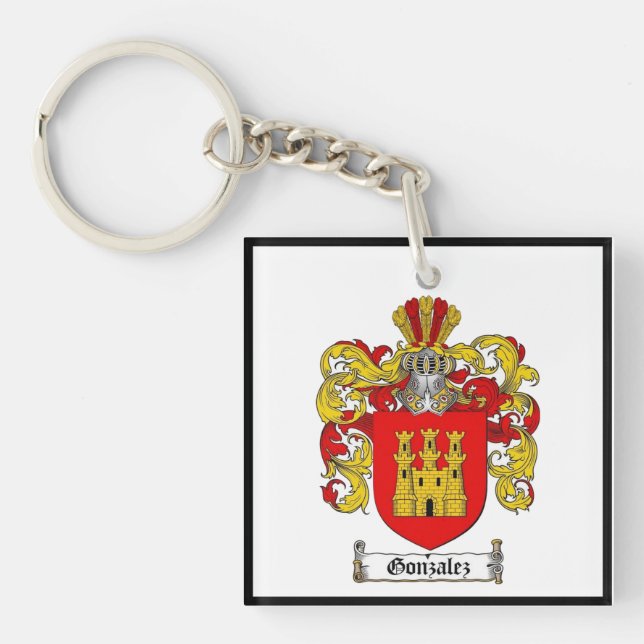 Gonzalez [Spanisch] Familienwappen * Schlüsselanhä Schlüsselanhänger (Vorderseite)
