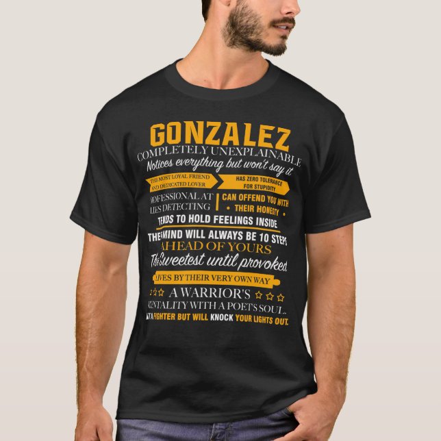 GONZALEZ völlig unerklärlich T-Shirt (Vorderseite)