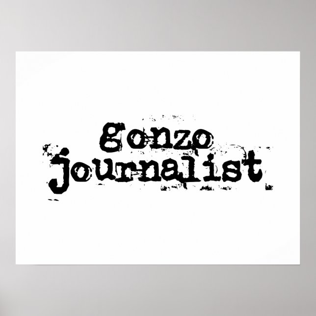 Gonzo Journalist Poster (Vorne)