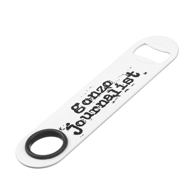 Gonzo Journalist Speedflaschenöffner (Vorderseite Schrägansicht)