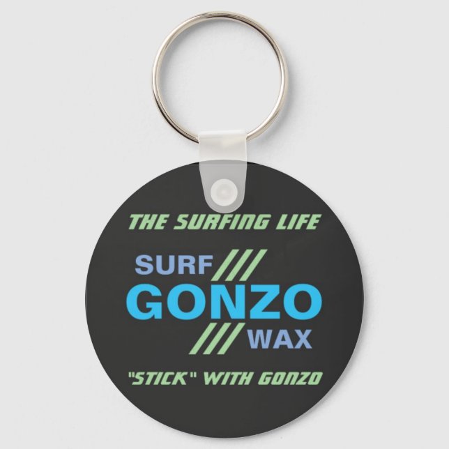 GONZO SURF WAX Schlüsselanhänger (Vorderseite)