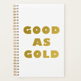 Good as Gold Planner Planer