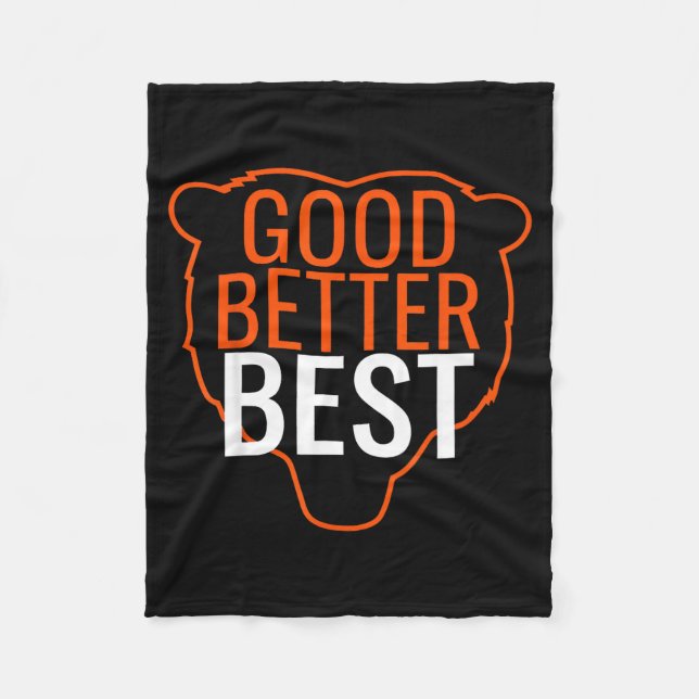 Good Better Bes Chicago Good Better Men Women  Fleecedecke (Vorderseite)