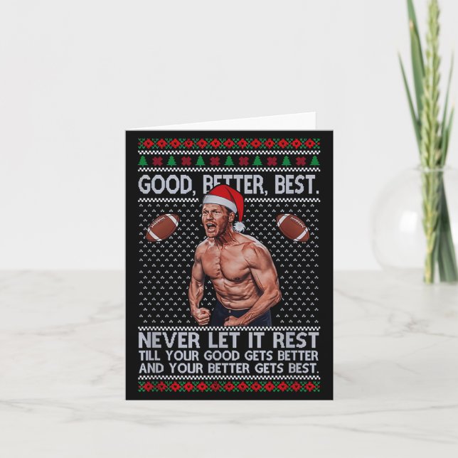 Good Better Never Let It Rest Xmas Ben Johnson  Karte (Vorderseite)