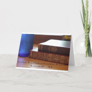 Good Books Quote Card Karte