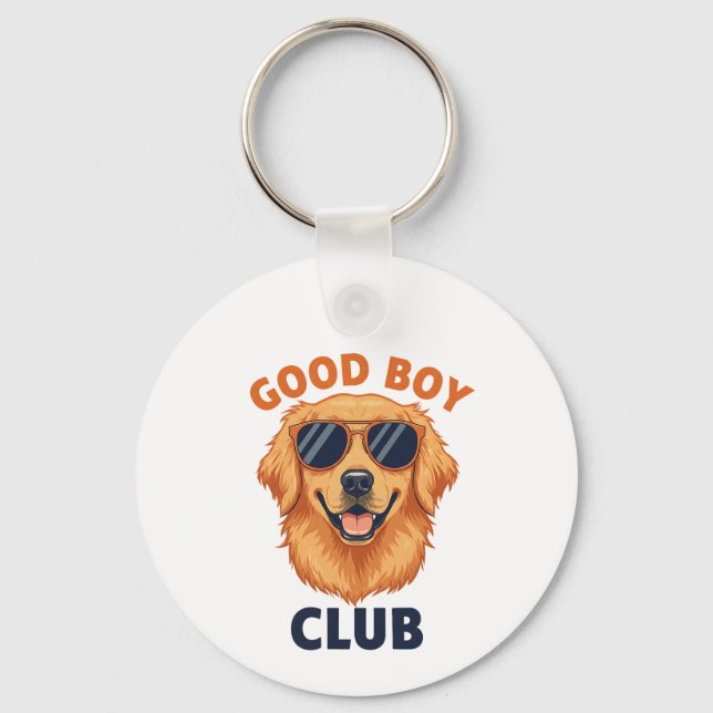 Good Boy Club | Keychain Dog Design Schlüsselanhänger (Vorderseite)