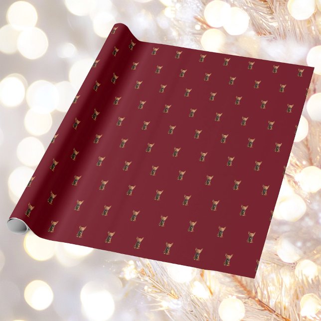 Good Boy Weihnachts Hund Wrapping Paper Geschenkpapier (Von Creator hochgeladen)
