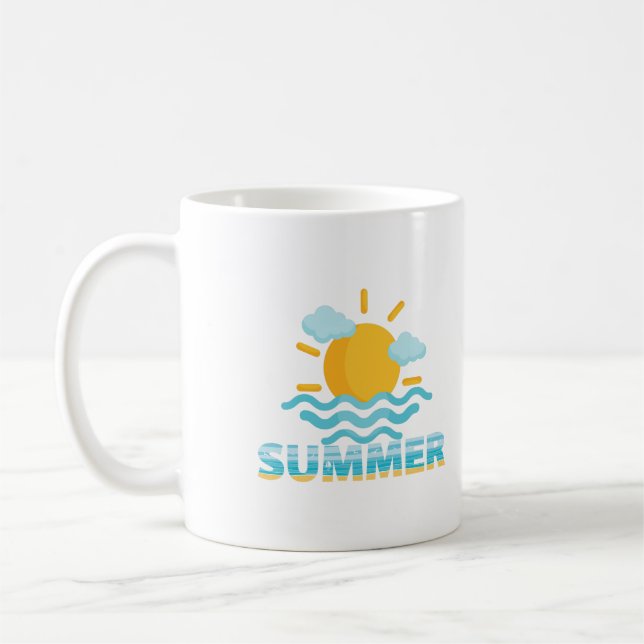 Good bye School, Hello Summer Sun Vacation Kaffeetasse (Links)