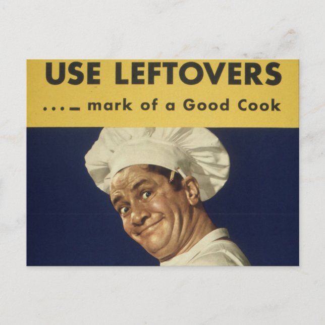 Good Cook - Vintager Cartoon Postkarte (Vorderseite)