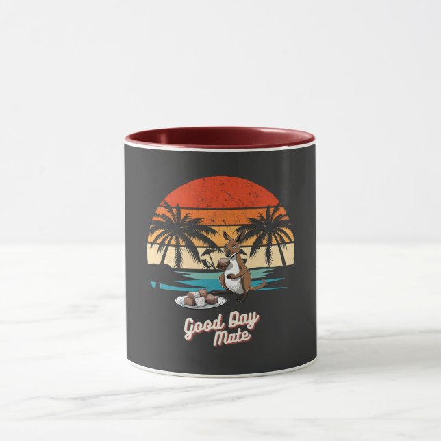 Good Day Mate  kangaroo Australia souvenir  Tasse (Zentrum)
