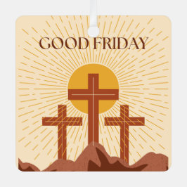 Good Friday Card Ornament Aus Metall