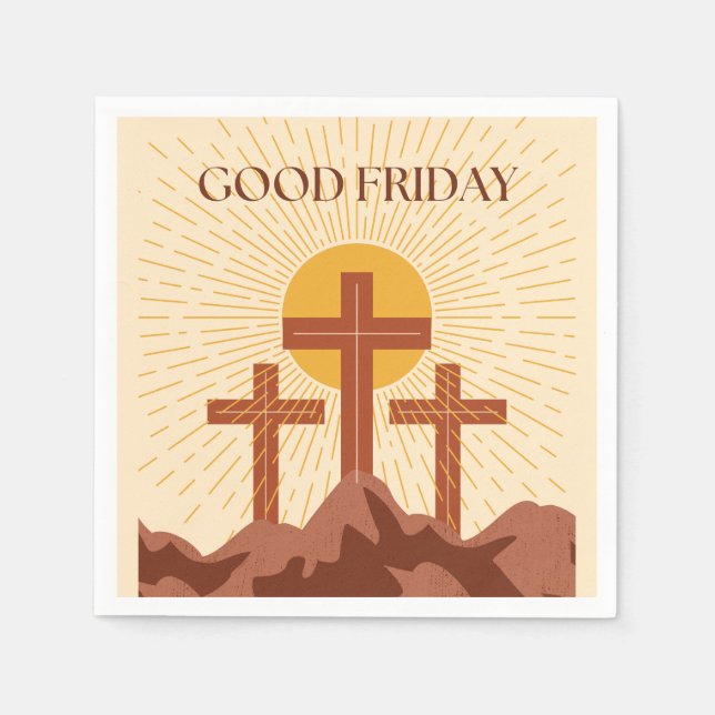 Good Friday Card Serviette (Vorderseite)