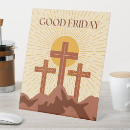 Good Friday Card Sockelschild
