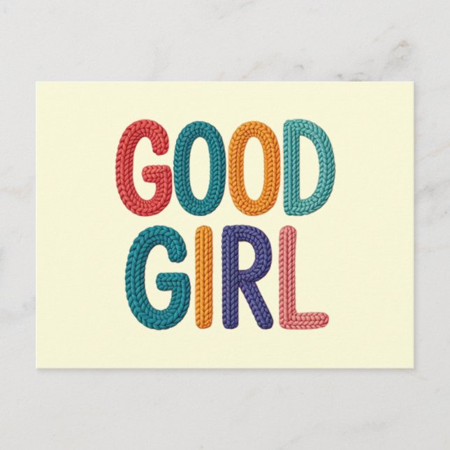 Good Girl Postkarte (Vorderseite)