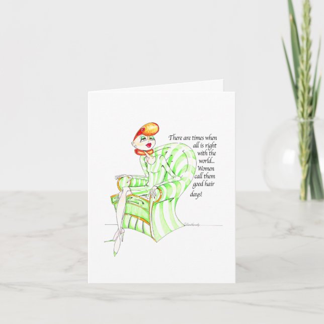 Good Hair Day Card Karte (Vorderseite)
