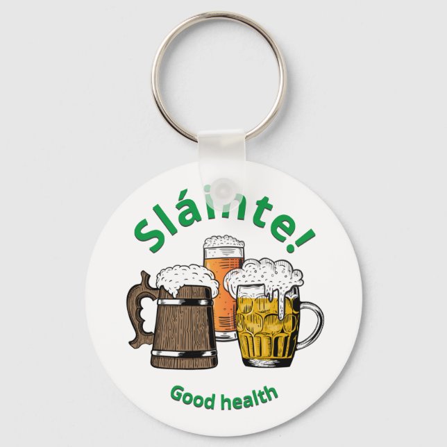 Good Health Sláinte! Beers Schlüsselanhänger (Vorderseite)