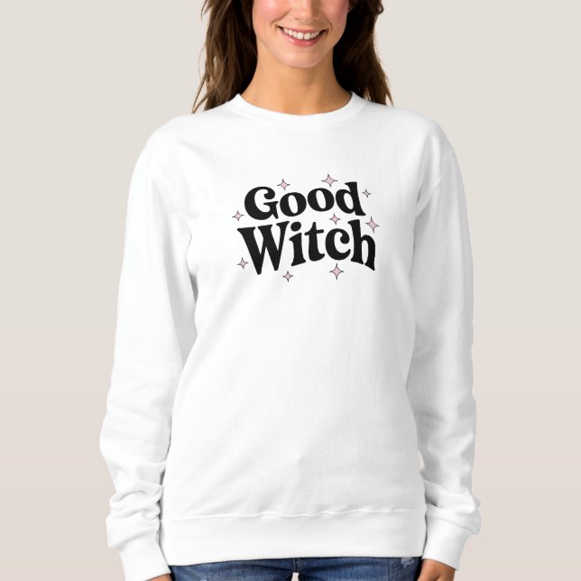 Good Hexe Halloween niedliche Girly Outfit Sweatshirt (Vorderseite)