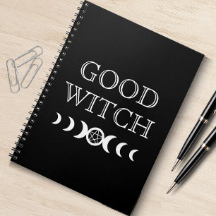 Good Hexe Triple Goddess Moon Wicca Halloween Notizblock