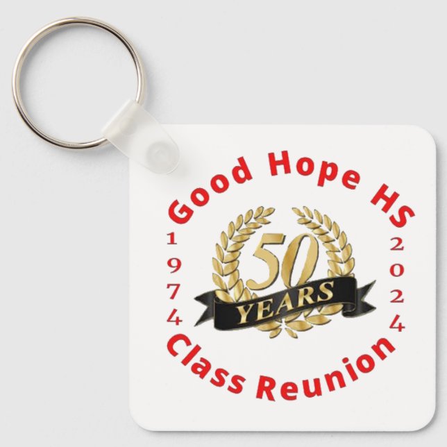 Good Hope High School 50. Jahr Wiedersehen Cap Schlüsselanhänger (Vorderseite)
