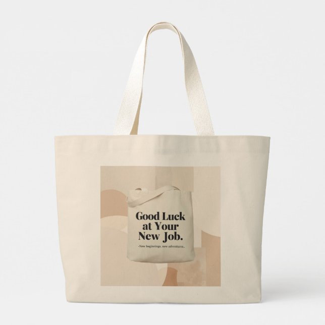 Good Luck at Your New Job Tote Bag – Personalized (Dos)
