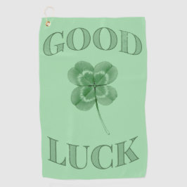 Good Luck Clover  Golfhandtuch