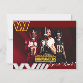 Good luck for Washington Commanders Postkarte