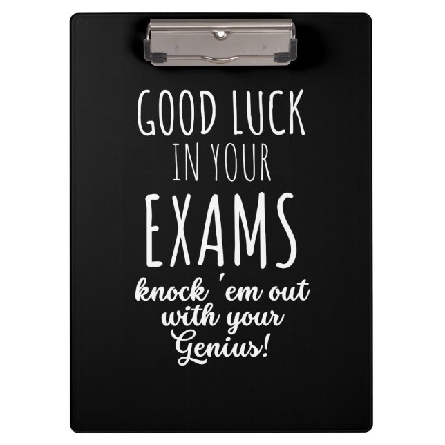 good Luck in your exams Klemmbrett (Vorderseite)