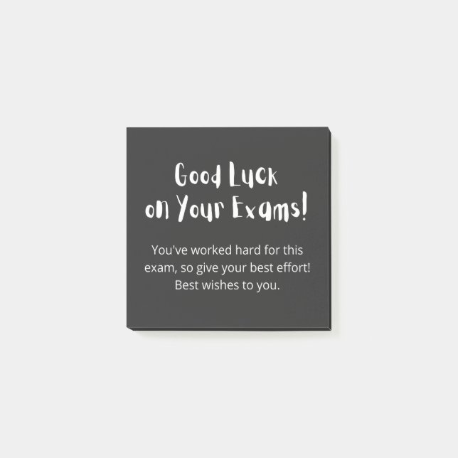 Good Luck on Your Exams! Post-it Klebezettel (Vorderseite)