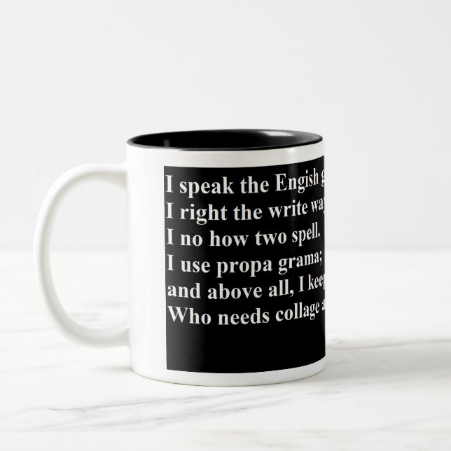 Good Morning Amerika Zweifarbige Tasse (Links)
