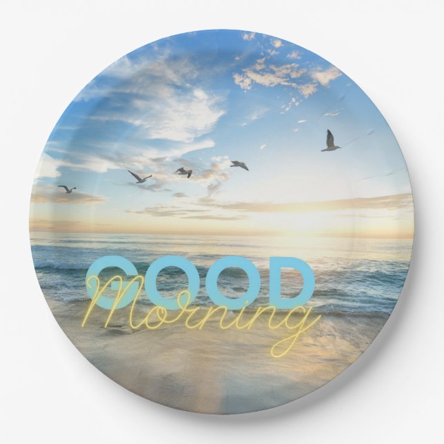 Good Morning Blue Sky Pappteller (Vorderseite)