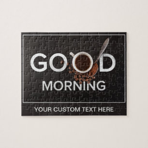 Good Morning Coffee puzzle personnalisé