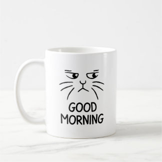 Good Morning - Grumpy Cat Coffee Tasse - Einmalige